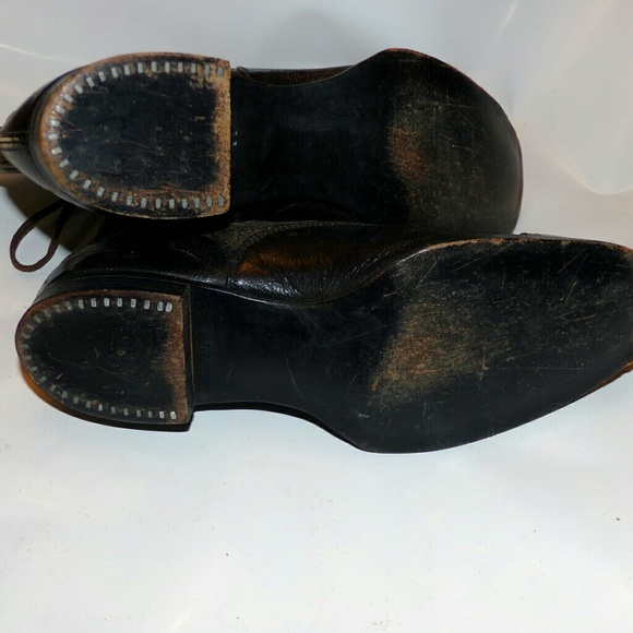Antique boys boots leather vintage